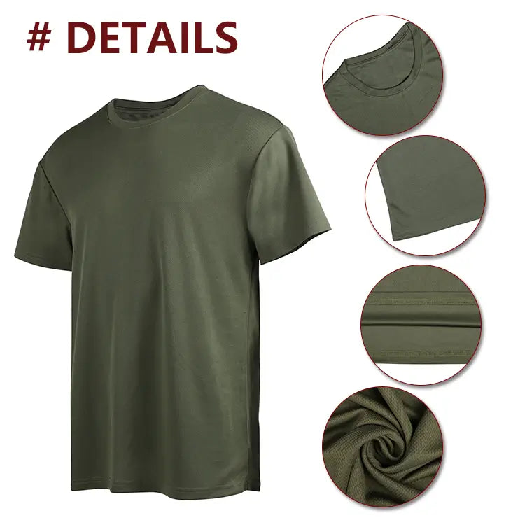 Men's Short Sleeve Summer T-Shirts Detail